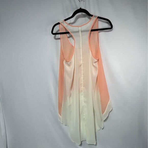 Sheer high low tank dress. Perfect for over swimsuit or layered. Size L. - Picture 8 of 10